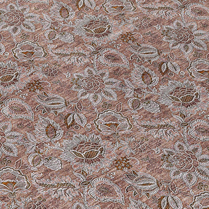 Homeroots 3' Denim Blue Floral Washable Area Rug – Perfect For Indoor And Outdoor Spaces, Durable & Stylish 8' Round Polyester 580504