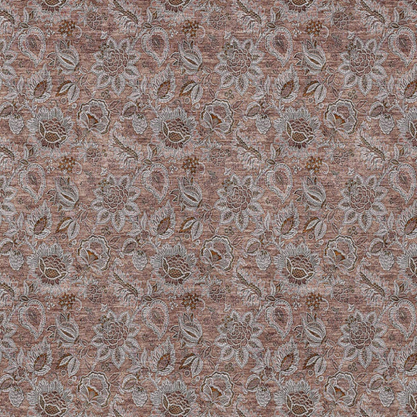 Homeroots 3' Denim Blue Floral Washable Area Rug – Perfect For Indoor And Outdoor Spaces, Durable & Stylish 9' X 12' Polyester 580506