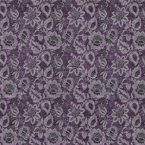 Homeroots 3' Denim Blue Floral Washable Area Rug – Perfect For Indoor And Outdoor Spaces, Durable & Stylish 3' X 5' Polyester 580508