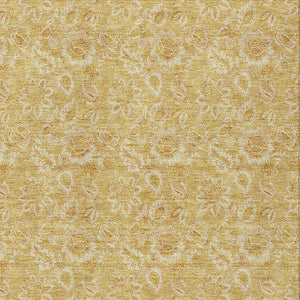 Homeroots 3' Denim Blue Floral Washable Area Rug – Perfect For Indoor And Outdoor Spaces, Durable & Stylish 5' X 8' Polyester 580515