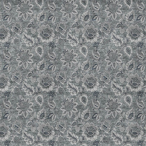 Homeroots 3' Denim Blue Floral Washable Area Rug – Perfect For Indoor And Outdoor Spaces, Durable & Stylish 9' X 12' Polyester 580524