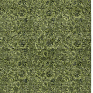 Homeroots 3' Denim Blue Floral Washable Area Rug – Perfect For Indoor And Outdoor Spaces, Durable & Stylish 10' X 14' Polyester 580537