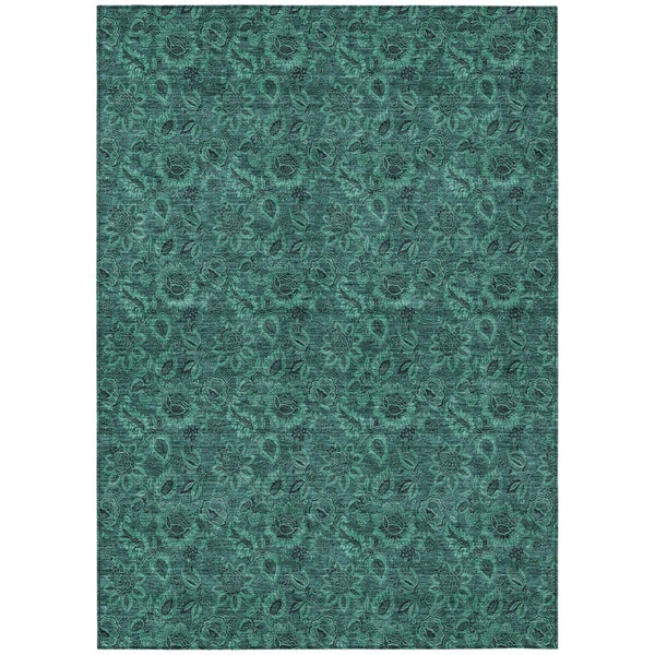 HomeRoots 9' Vibrant Floral Washable Area Rug for Indoor & Outdoor Spaces – Durable, Stylish & Easy Care! 9' X 12' 580554