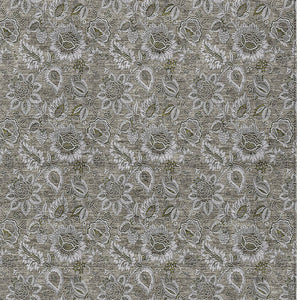 Homeroots 3' Denim Blue Floral Washable Area Rug – Perfect For Indoor And Outdoor Spaces, Durable & Stylish 10' X 14' Polyester 580561