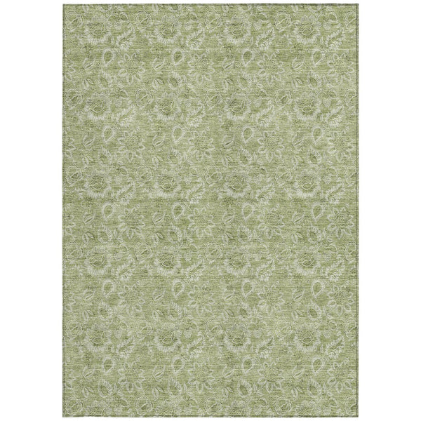 Homeroots 3' Floral Indoor Outdoor Area Rug - Durable, Washable, Stain Resistant For Home And Patio Spaces 3' X 5' Polyester 580562