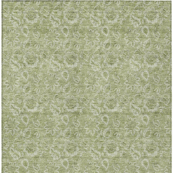 Homeroots 3' Floral Indoor Outdoor Area Rug - Durable, Washable, Stain Resistant For Home And Patio Spaces 3' X 5' Polyester 580562