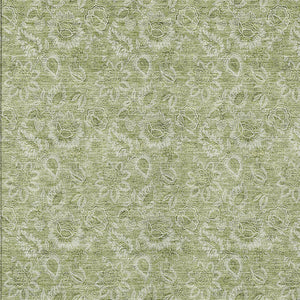 Homeroots 3' Floral Indoor Outdoor Area Rug - Durable, Washable, Stain Resistant For Home And Patio Spaces 8' X 10' Polyester 580565