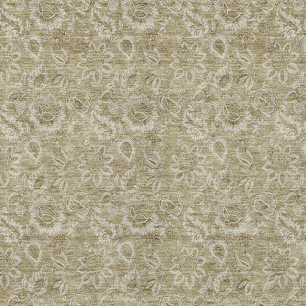 Homeroots 3' Floral Indoor Outdoor Area Rug - Durable, Washable, Stain Resistant For Home And Patio Spaces 5' X 8' Polyester 580575