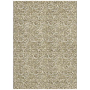 Homeroots 3' Floral Indoor Outdoor Area Rug - Durable, Washable, Stain Resistant For Home And Patio Spaces 8' X 10' Polyester 580577