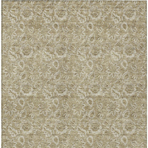 Homeroots 3' Floral Indoor Outdoor Area Rug - Durable, Washable, Stain Resistant For Home And Patio Spaces 9' X 12' Polyester 580578