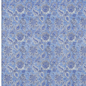 Homeroots 3' Floral Indoor Outdoor Area Rug - Durable, Washable, Stain Resistant For Home And Patio Spaces 3' X 5' Polyester 580586