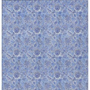 Homeroots 3' Floral Indoor Outdoor Area Rug - Durable, Washable, Stain Resistant For Home And Patio Spaces 10' X 14' Polyester 580591