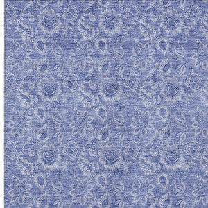 Homeroots 3' Floral Indoor Outdoor Area Rug - Durable, Washable, Stain Resistant For Home And Patio Spaces 3' X 5' Polyester 580592