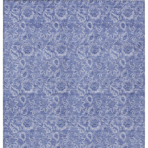 Homeroots 3' Floral Indoor Outdoor Area Rug - Durable, Washable, Stain Resistant For Home And Patio Spaces 5' X 8' Polyester 580593