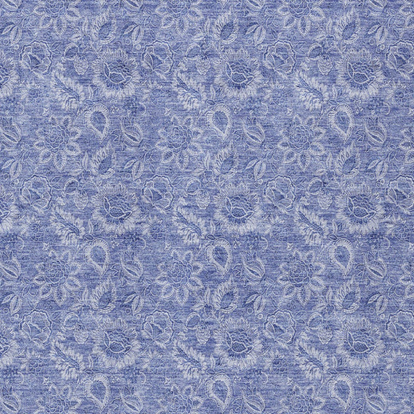 Homeroots 3' Floral Indoor Outdoor Area Rug - Durable, Washable, Stain Resistant For Home And Patio Spaces 8' X 10' Polyester 580595