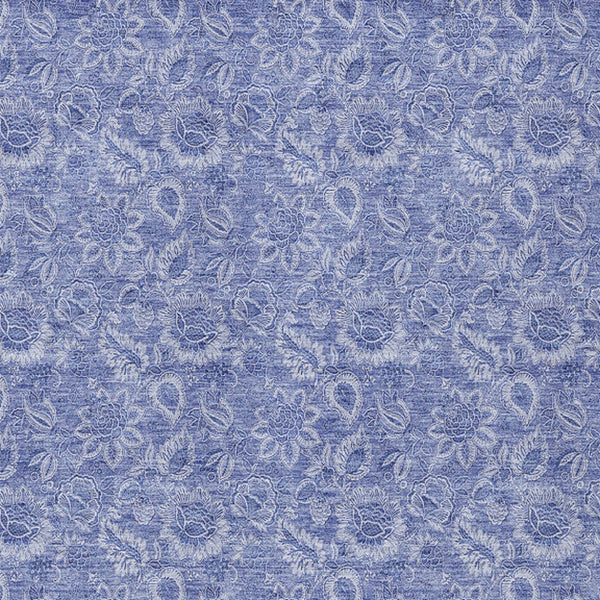 Homeroots 3' Floral Indoor Outdoor Area Rug - Durable, Washable, Stain Resistant For Home And Patio Spaces 9' X 12' Polyester 580596