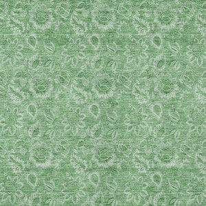 Homeroots 3' Floral Indoor Outdoor Area Rug - Durable, Washable, Stain Resistant For Home And Patio Spaces 3' X 5' Polyester 580598