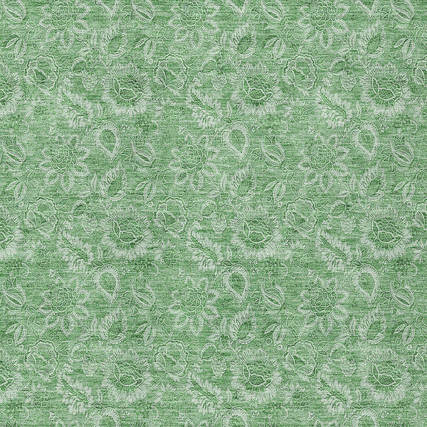 Homeroots 3' Floral Indoor Outdoor Area Rug - Durable, Washable, Stain Resistant For Home And Patio Spaces 10' X 14' Polyester 580603