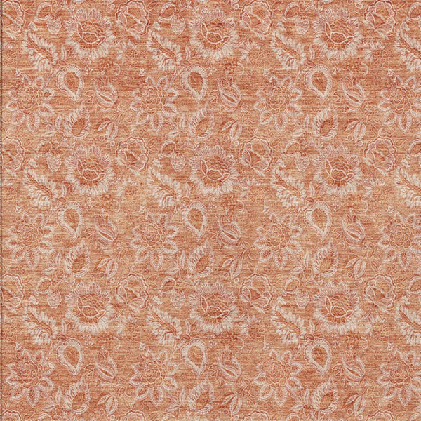 Homeroots 3' Floral Indoor Outdoor Area Rug - Durable, Washable, Stain Resistant For Home And Patio Spaces 5' X 8' Polyester 580605