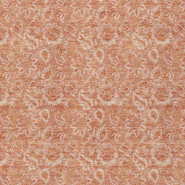 Homeroots 3' Floral Indoor Outdoor Area Rug - Durable, Washable, Stain Resistant For Home And Patio Spaces 8' X 10' Polyester 580607