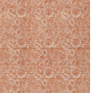 Homeroots 3' Floral Indoor Outdoor Area Rug - Durable, Washable, Stain Resistant For Home And Patio Spaces 9' X 12' Polyester 580608