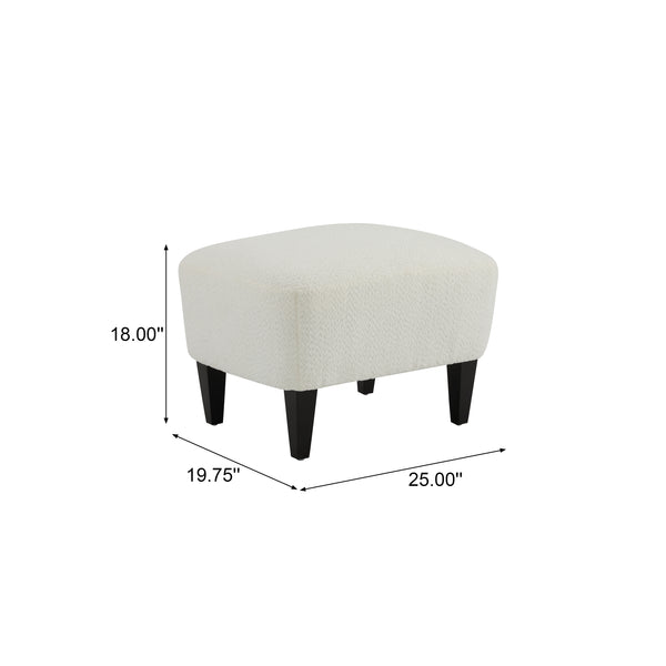 English Elm Christopher Knight Home® - Gerald Boucle Upholstered Club Chair with Tapered Birch Legs, Tonal Piping and Cozy Texture Black,Off White 33 L x 32.75 W x 30 H N776P243523W