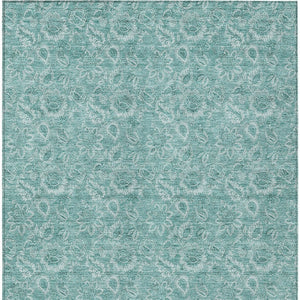 Homeroots 3' Floral Indoor Outdoor Area Rug - Durable, Washable, Stain Resistant For Home And Patio Spaces 3' X 5' Polyester 580610
