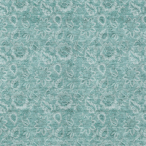 Homeroots 3' Floral Indoor Outdoor Area Rug - Durable, Washable, Stain Resistant For Home And Patio Spaces 3' X 5' Polyester 580610