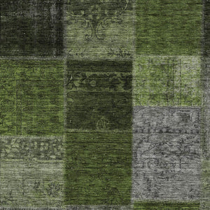 Homeroots 3' Copper Navy Blue And Gold Patchwork Area Rug – Stylish, Washable, Indoor/Outdoor & Durable Design 9' X 12' Polyester 580656