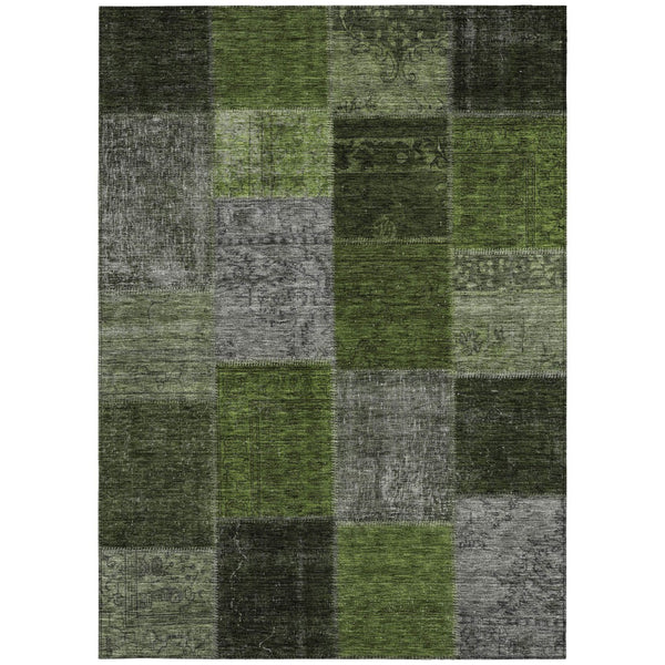 Homeroots 3' Copper Navy Blue And Gold Patchwork Area Rug – Stylish, Washable, Indoor/Outdoor & Durable Design 10' X 14' Polyester 580657