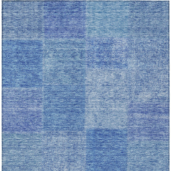 Homeroots 3' Stylish Green Copper And Mint Patchwork Washable Rug For Indoor Outdoor Spaces, Durable & Versatile 3' X 5' Polyester 580682