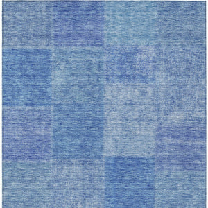 Homeroots 3' Stylish Green Copper And Mint Patchwork Washable Rug For Indoor Outdoor Spaces, Durable & Versatile 5' X 8' Polyester 580683