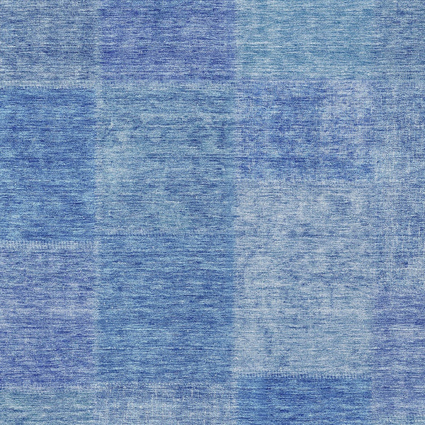 Homeroots 3' Stylish Green Copper And Mint Patchwork Washable Rug For Indoor Outdoor Spaces, Durable & Versatile 5' X 8' Polyester 580683