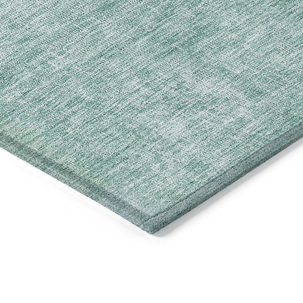Homeroots 3' Stylish Green Copper And Mint Patchwork Washable Rug For Indoor Outdoor Spaces, Durable & Versatile 8' Round Polyester 580696