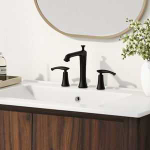 English Elm Christopher Knight Home® - 36" Modern Wall-Mounted Bathroom Vanity with Ceramic Sink, Soft-Close Doors, Fluted Accent & Open Shelves Antique brown N817P245321B