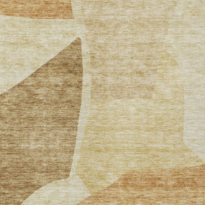 Homeroots 3' Abstract Washable Area Rug In Olive And Fern Green For Stylish Indoor And Outdoor Spaces 10' X 14' Polyester 580711