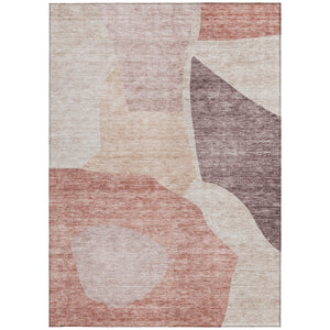 Homeroots 3' Abstract Washable Area Rug In Olive And Fern Green For Stylish Indoor And Outdoor Spaces 3' X 5' Polyester 580712