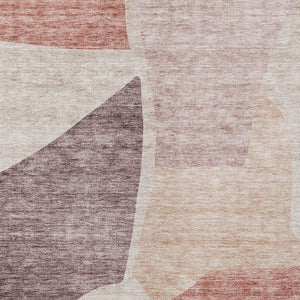 Homeroots 3' Abstract Washable Area Rug In Olive And Fern Green For Stylish Indoor And Outdoor Spaces 5' X 8' Polyester 580713