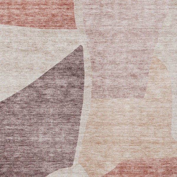 Homeroots 3' Abstract Washable Area Rug In Olive And Fern Green For Stylish Indoor And Outdoor Spaces 5' X 8' Polyester 580713