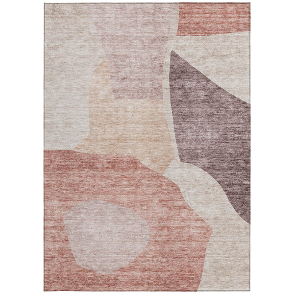 Homeroots 3' Abstract Washable Area Rug In Olive And Fern Green For Stylish Indoor And Outdoor Spaces 8' X 10' Polyester 580715