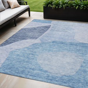 Homeroots 3' Abstract Washable Area Rug In Olive And Fern Green For Stylish Indoor And Outdoor Spaces 5' X 8' Polyester 580719
