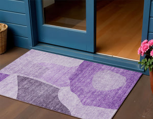 Homeroots 3' Abstract Washable Area Rug In Olive And Fern Green For Stylish Indoor And Outdoor Spaces 3' X 5' Polyester 580724