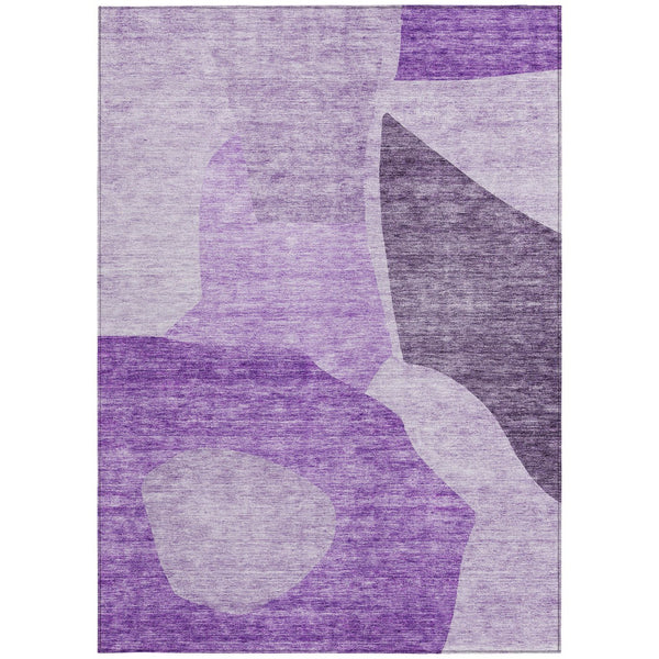 Homeroots 3' Abstract Washable Area Rug In Olive And Fern Green For Stylish Indoor And Outdoor Spaces 5' X 8' Polyester 580725