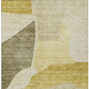 Homeroots 3' Abstract Washable Area Rug In Olive And Fern Green For Stylish Indoor And Outdoor Spaces 10' X 14' Polyester 580735
