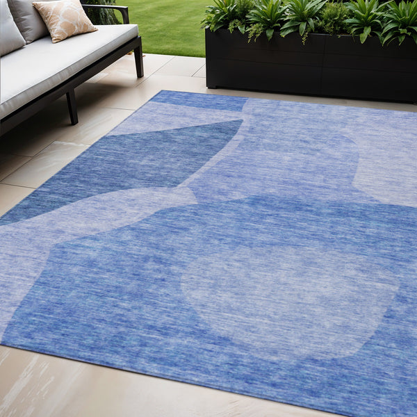 Homeroots 3' Abstract Washable Area Rug In Olive And Fern Green For Stylish Indoor And Outdoor Spaces 5' X 8' Polyester 580743