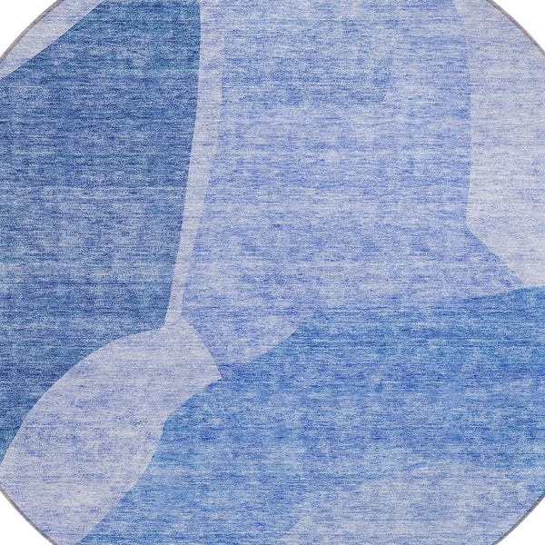 Homeroots 3' Abstract Washable Area Rug In Olive And Fern Green For Stylish Indoor And Outdoor Spaces 8' Round Polyester 580744