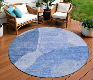 Homeroots 3' Abstract Washable Area Rug In Olive And Fern Green For Stylish Indoor And Outdoor Spaces 8' Round Polyester 580744