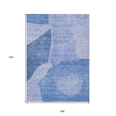 Homeroots 3' Abstract Washable Area Rug In Olive And Fern Green For Stylish Indoor And Outdoor Spaces 9' X 12' Polyester 580746