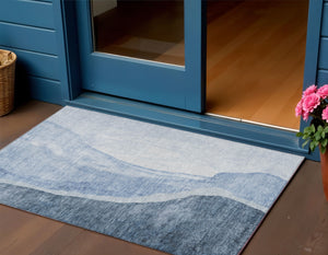 Homeroots 3' Brown And Taupe Abstract Washable Indoor-outdoor Area Rug For Durable, Stylish Spaces 3' X 5' Polyester 580766