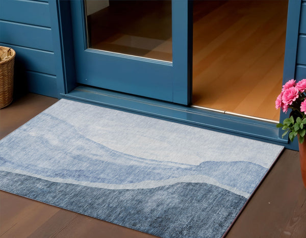 Homeroots 3' Brown And Taupe Abstract Washable Indoor-outdoor Area Rug For Durable, Stylish Spaces 3' X 5' Polyester 580766